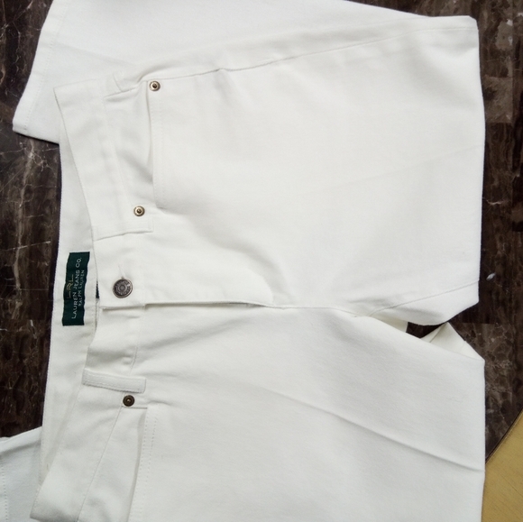 New🆕Ralph Lauren 💚 white Jeans Capris🦋 size 4💄 - Picture 6 of 9
